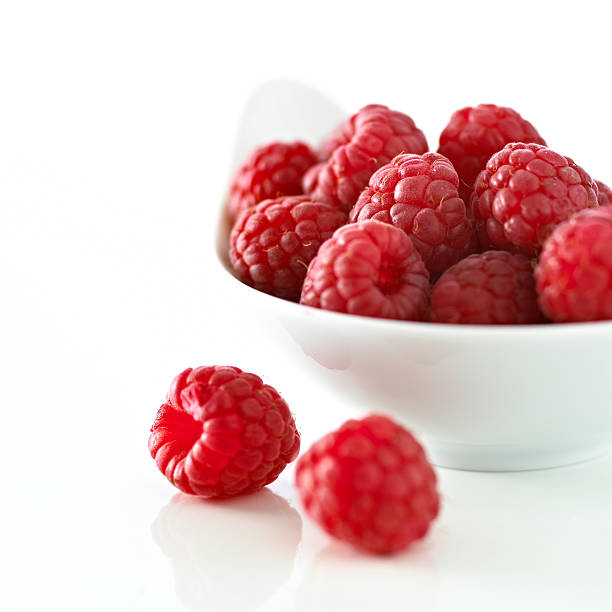 Raspberries stock photo