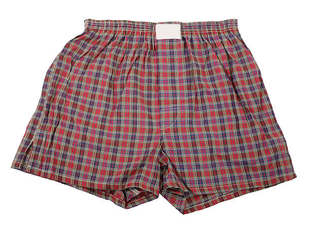 istock Plaid boxer shorts underwear 162835748