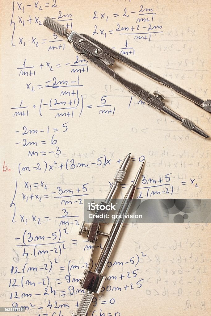 Algebral equations - Photo de Algèbre libre de droits