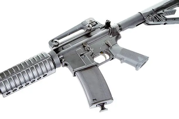 weapon with high capacity magazine