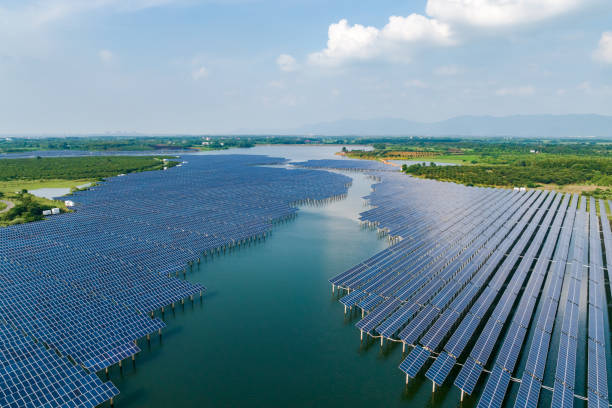 istock Aerial photography solar power generation 1628384291