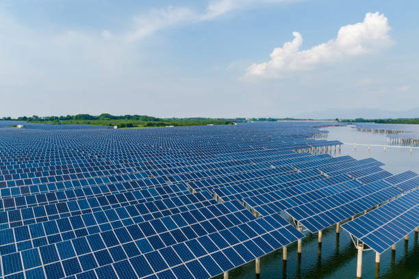 istock Aerial photography solar power generation 1628384715