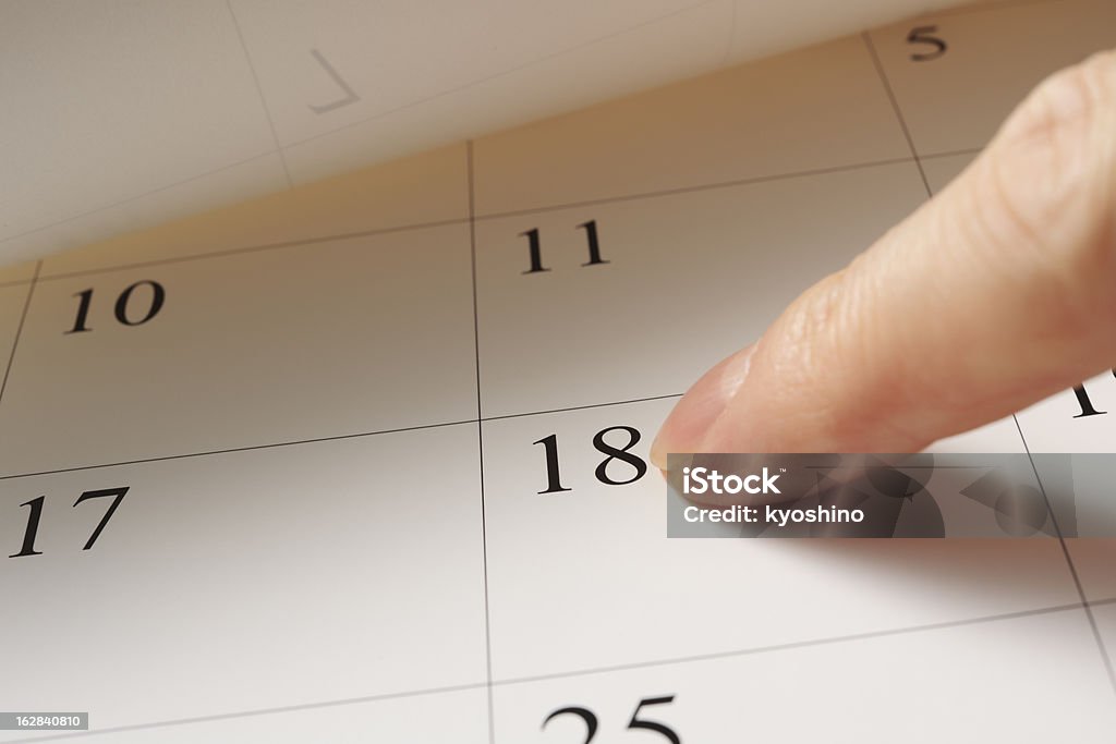 Elija una fecha de observación - Foto de stock de Calendario libre de derechos