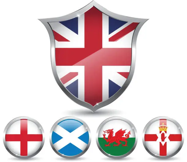 Vector illustration of United Kingdom