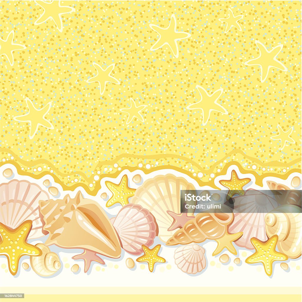 Shell Cropped Backround Background With Shells Stock Illustration - Download Image Now - Animal ...