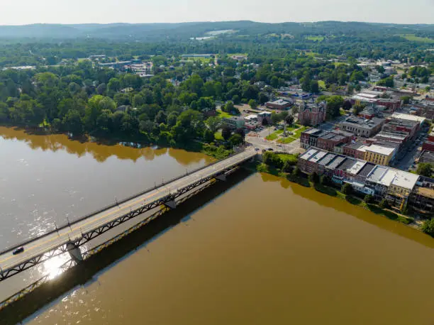 Photo of August 2023 aerial photo of Village of Owego, Tioga County, NY.