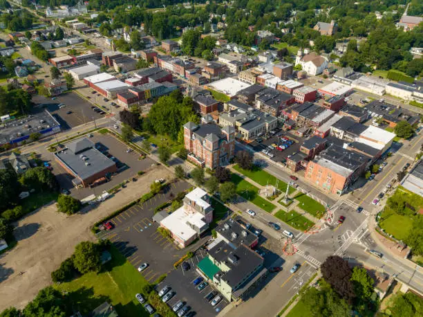 Photo of August 2023 aerial photo of Village of Owego, Tioga County, NY.