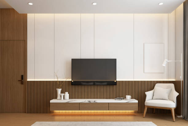 istock Modern minimalist style bedroom 1628477925