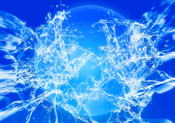 istock 3d illustration of abstract blue bubbles and blue splashes 1628478465