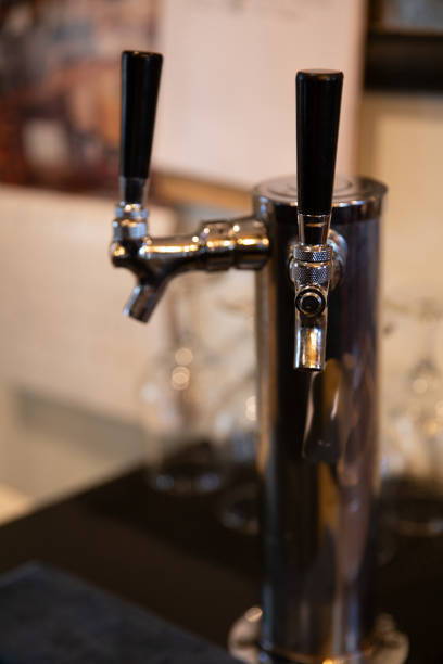 istock Beer tap at a brewery 1628480112