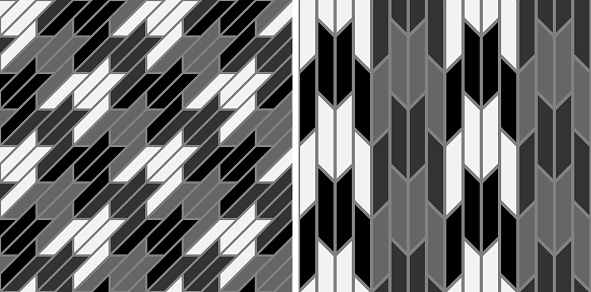 Notched Pattern Black White Seamless A Large Checked Pattern With Notched Corners ...