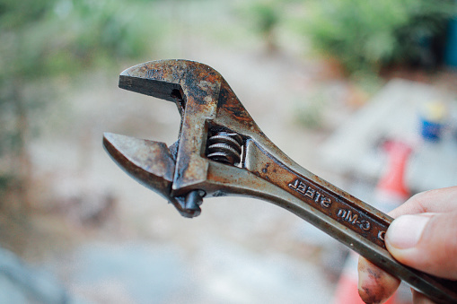 rusty old wrench