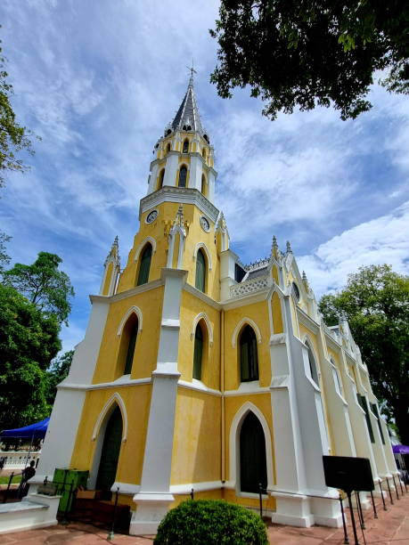 istock Christian style Thai church 1628501769
