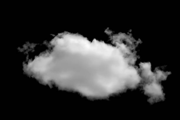 istock White clouds isolated on black background Clouds set on black 1628573778