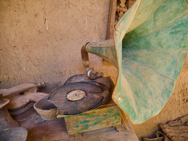 istock old gramophone standing outside in a patio . 1628582094