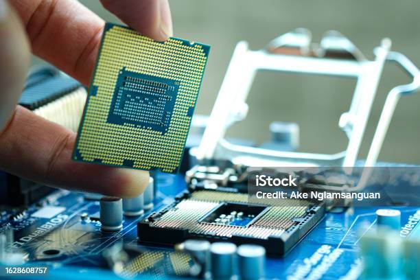 Hand Of Computer Engineering Brings Computer Cpu Processor Memory ...
