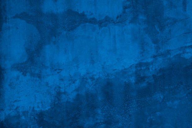 istock Old wall pattern texture cement blue dark abstract  blue color design are light with black gradient background. 1628627780