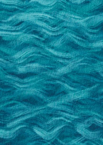 istock Abstract blue color dry brush stroke on paper background illustration for decoration on coastal and water concept. 1628642592