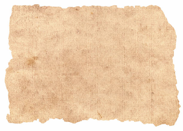 Old Paper Texture isolated Old and Vintage Paper Isolated on the White Background yellowed edges stock pictures, royalty-free photos & images