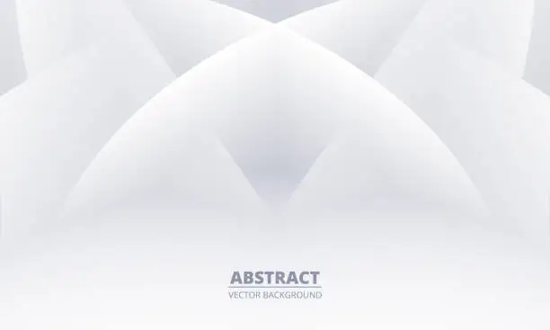 Vector illustration of Abstract white graphic design presentation background web template.