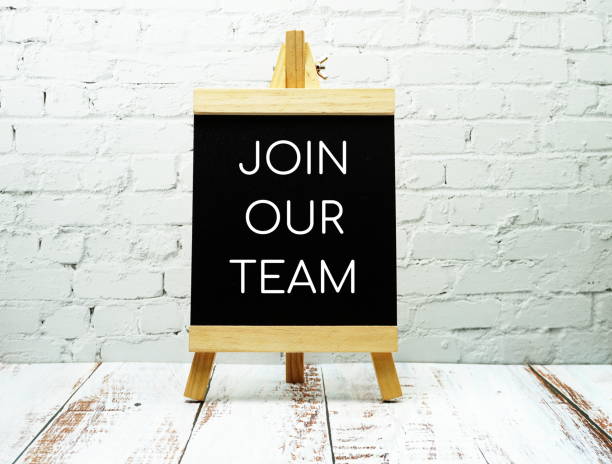 istock Join Our Team typography text on Easel wooden 1628869250