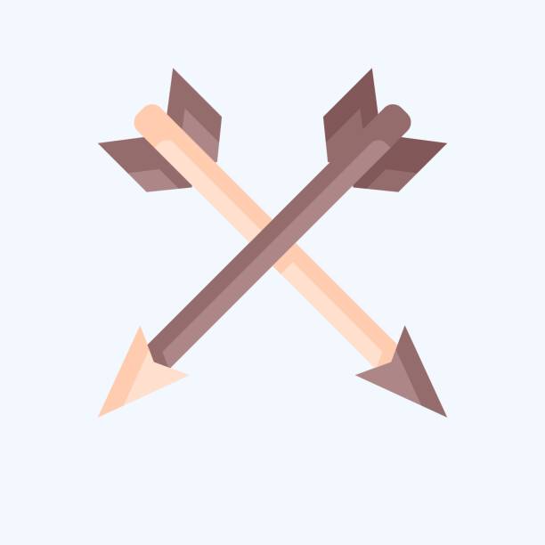 istock Icon Arrow. related to American Indigenous symbol. flat style. simple design editable. simple illustration 1628875485