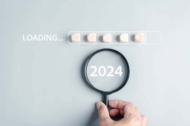 istock Loading progress from 2023 to 2024 to countdown merry christmas and happy new year, Planning and challenge strategy in new year 2024 Concept. 1628875491