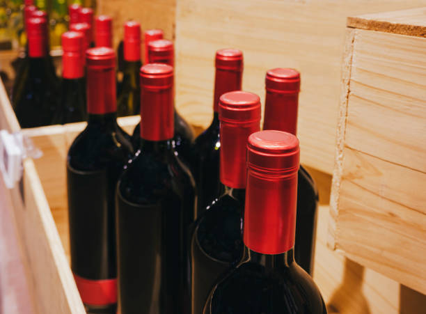 istock Wine Bottles Alcohol drink sell in liquor store 1628881242