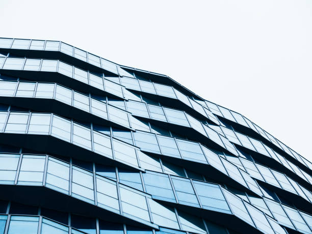 istock Modern building Exterior Glass facade reflection Architecture details 1628885123