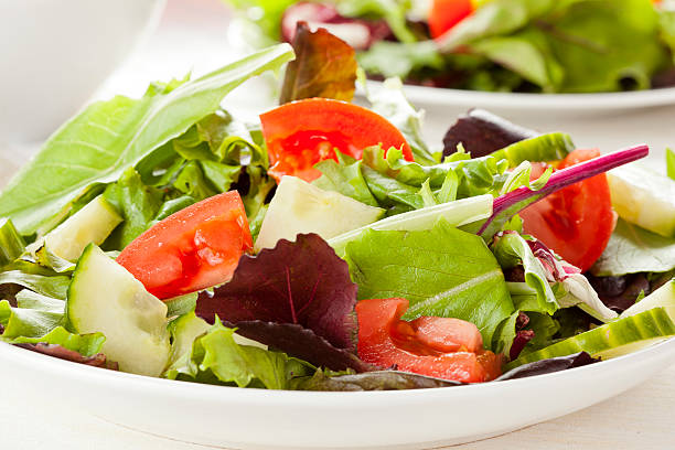 istock Fresh Green Organic Garden Salad 162891319