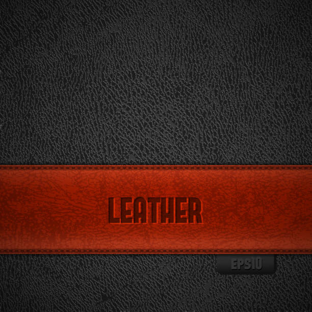 가죽 backgroud 빨간색 스트라이프 - leather textured backgrounds textile stock illustrations