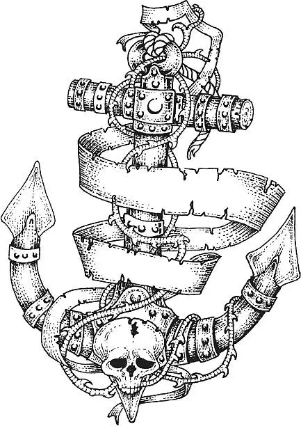 Vector illustration of Anchor
