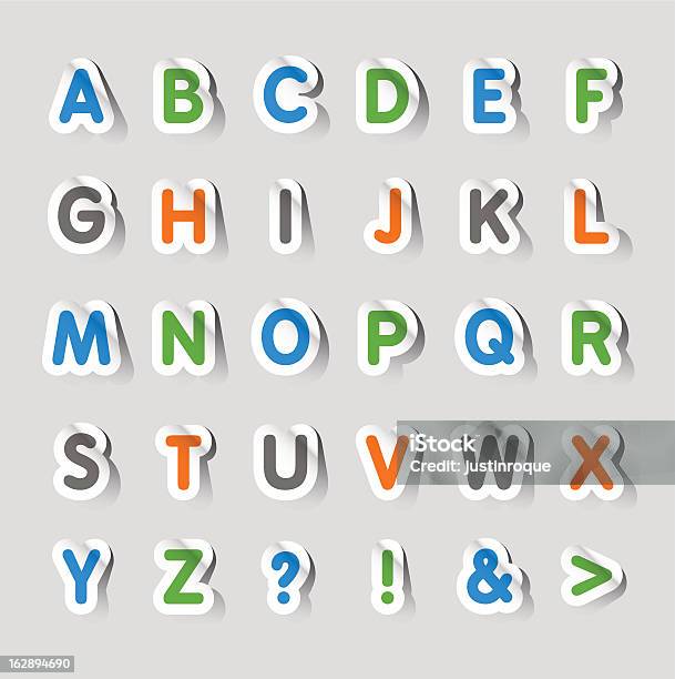 Наклейки Алфавит — стоковая векторная графика и другие изображения на тему Буква U - Буква U, Иллюстрация, Алфавит