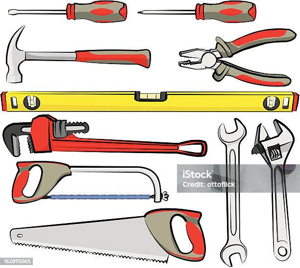 Main Outils Vecteurs libres de droits et plus d'images vectorielles de Amélioration - Amélioration, Bricolage, Changement