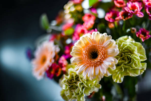 istock Composition with a bouquet of freshly cut flowers 1628958567