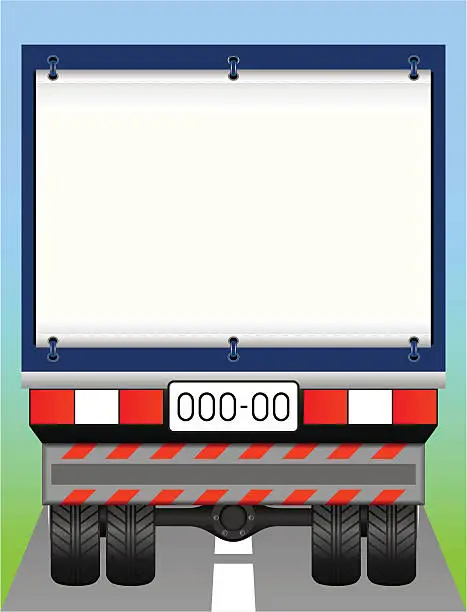 Vector illustration of Freight transport.