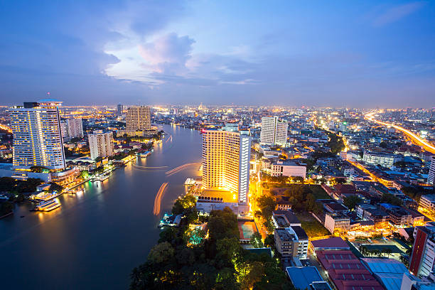 istock Bangkok Skyline at dusk 162897395