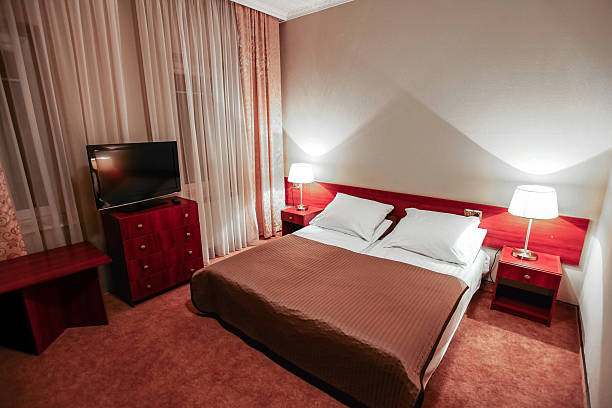 istock Interior of modern hotel room 162897510