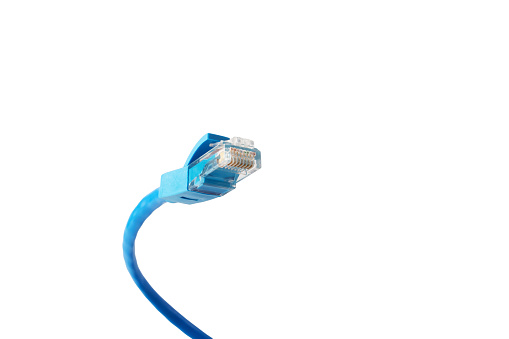 Patchcord isolated, Internet cable, data exchange, online communication,