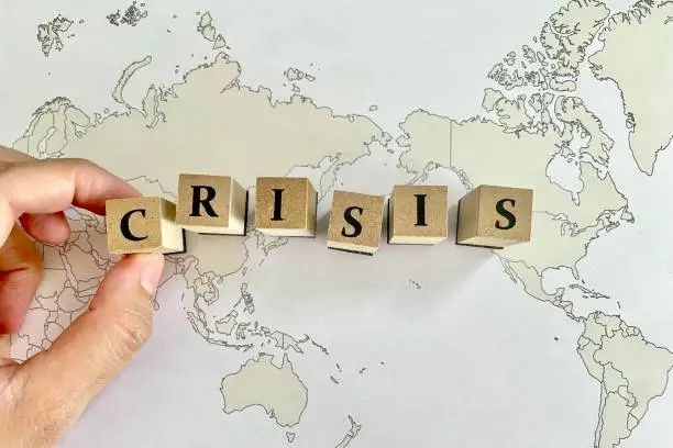 World Map and Crisis World Crisis