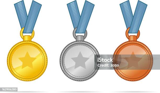 Medalhas - Arte vetorial de stock e mais imagens de Bronze - Cores - Bronze - Cores, Bronze - Liga, Conceito