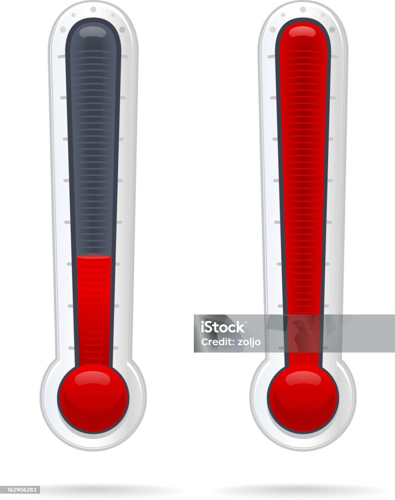 Thermomètres - clipart vectoriel de Brillant libre de droits