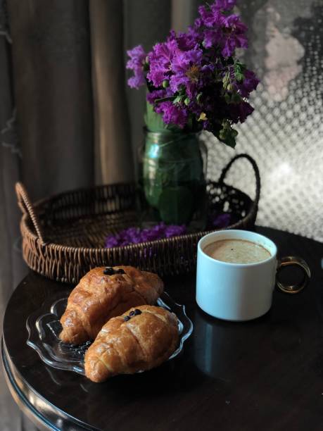 Coffee and croissant