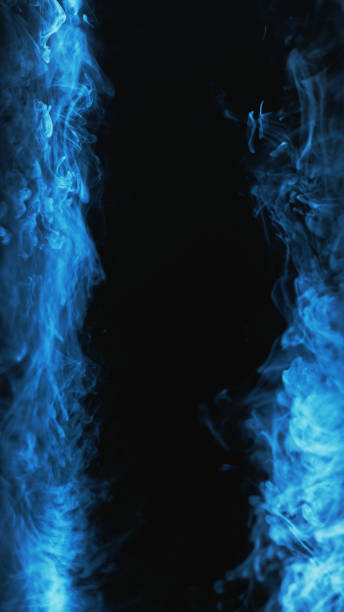 istock Mist frame smoke background blue color vapor black 1629109290
