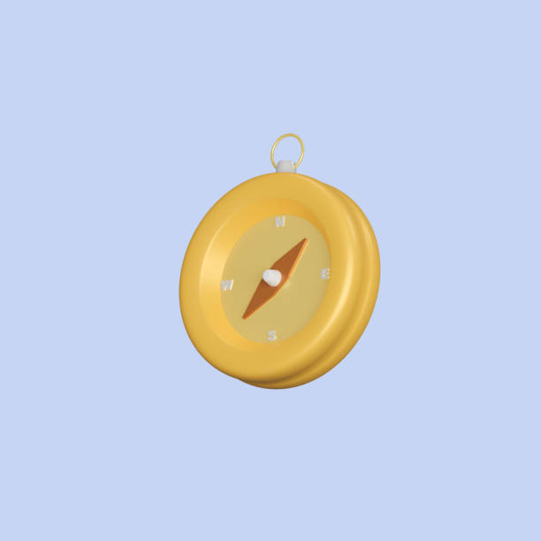 istock 3d Compass icon. Travel navigation concept. 3d render illustration 1629124775