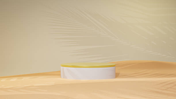 istock Mockup 3d Podium pastel. Geometric shape. cosmetic concept. Abstract background. 3d render illustration 1629130027