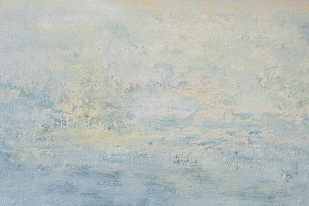 istock Fragment of a painted wall with a rough brush 1629146228