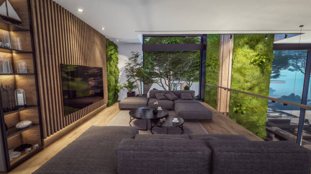 istock 3d rendering of expensive cozy interior with green walls in night 1629156729