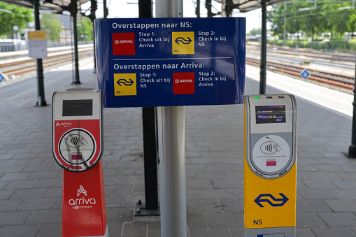 Terminals where travel balance can be recharged on train payment card in Apeldoorn