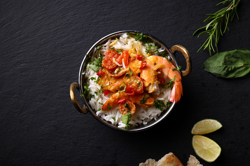 Prawn Curry with Basmati Rice